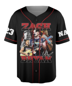 Zach Bryan Tour Baseball Jersey, With Heaven On Tour 2026 Jersey, Country Music Concert, Vintage Western Graphic Shirt