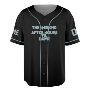 The Weeknd After Hours Til Dawn Music Tour 2026 Baseball Jersey
