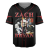 Zach Bryan Tour Baseball Jersey, With Heaven On Tour 2026 Jersey, Country Music Concert, Vintage Western Graphic Shirt