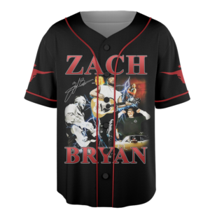 Zach Bryan Tour Baseball Jersey, With Heaven On Tour 2026 Jersey, Country Music Concert, Vintage Western Graphic Shirt