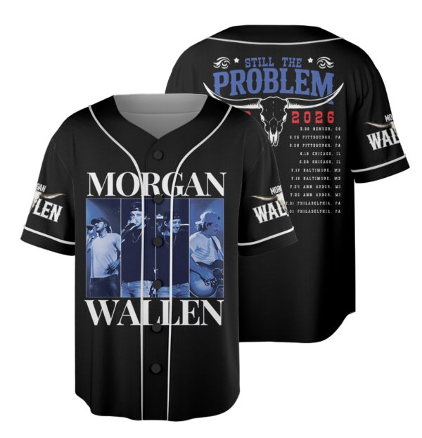 Morgan Wallen Still Problem Tour 2026 Baseball Jersey, Morgan Wallen Country Music Tee, Tour 2026 Shirt
