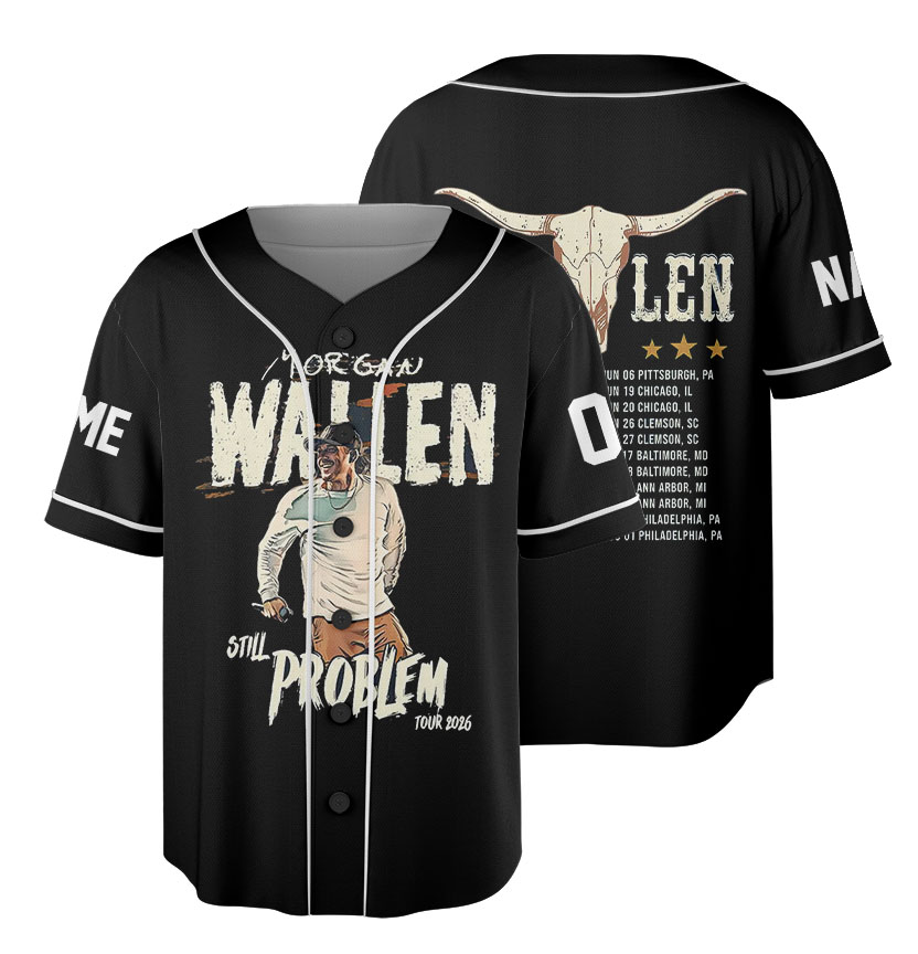 Morgan Wallen Still Problem Tour 2026 Baseball Jersey, Morgan Wallen Country Music Tee, Tour 2026 Shirt