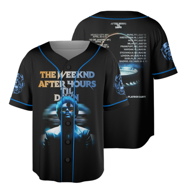 Playboi Carti The Weeknd 2026 Music Tour Baseball Jersey