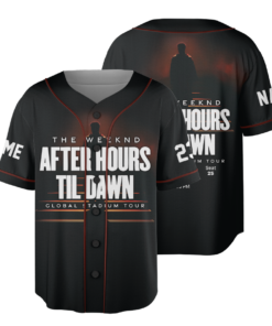 The Weeknd After Hours Til Dawn Music Tour 2026 Baseball Jersey