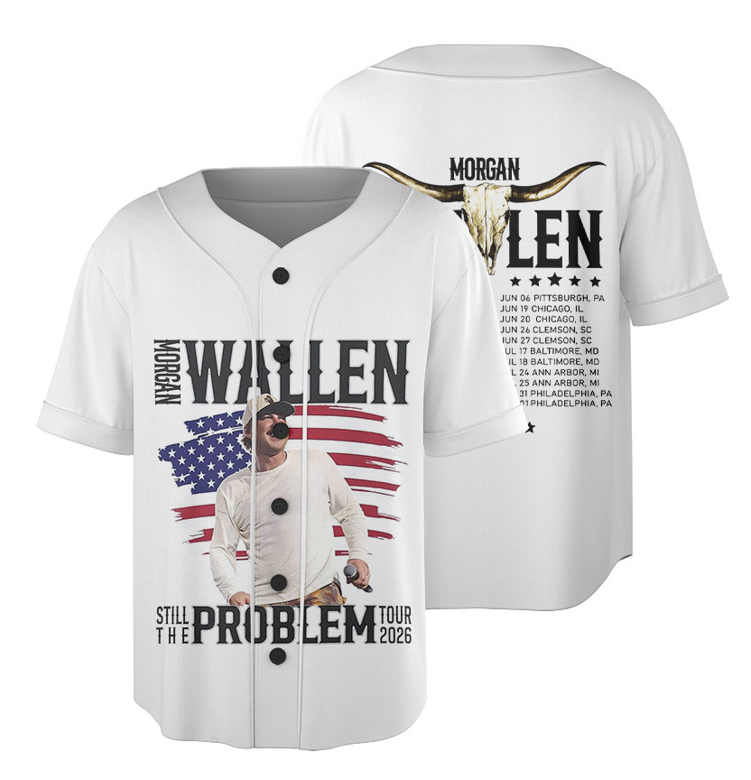 Morgan Wallen Still Problem Tour 2026 Baseball Jersey