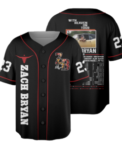 Zach Bryan With Heaven On Tour 2026 Baseball Jersey