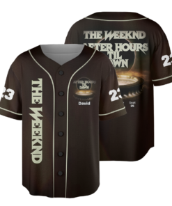The Weeknd After Hours Til Dawn Music Tour 2026 Baseball Jersey