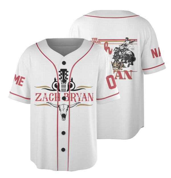 Zach Bryan Tour Baseball Jersey, With Heaven On Tour 2026 Jersey, Country Music Concert, Vintage Western Graphic Shirt