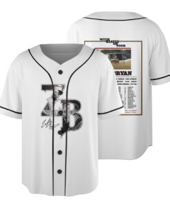 Zach Bryan Tour Baseball Jersey, With Heaven On Tour 2026 Jersey, Country Music Concert, Vintage Western Graphic Shirt