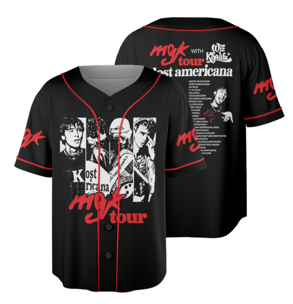 MGK Lost Americana 2026 Music Tour Baseball Jersey