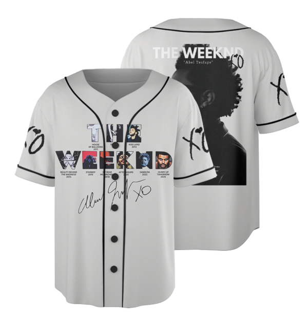 The Weeknd Music Tour 2026 Baseball Jersey, XO Era Graphic Baseball Jersey