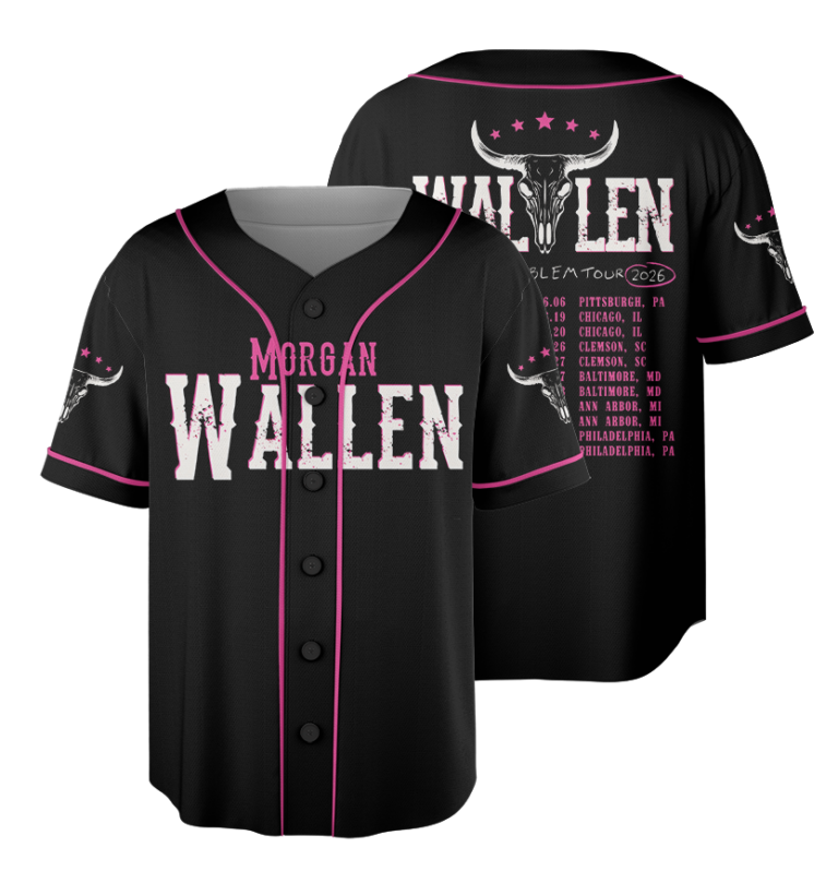 Morgan Wallen Still Problem Tour 2026 Baseball Jersey, Morgan Wallen Country Music Tee, Tour 2026 Shirt