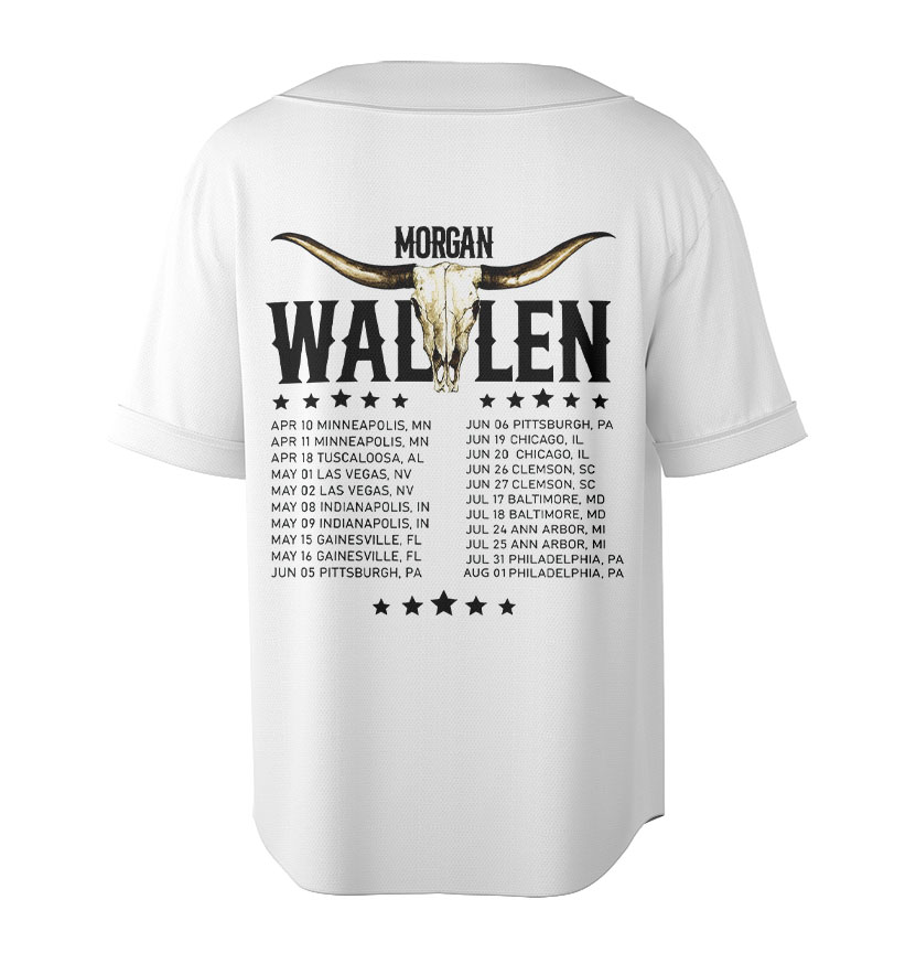 Morgan Wallen Still Problem Tour 2026 Baseball Jersey