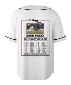 Zach Bryan Tour Baseball Jersey, With Heaven On Tour 2026 Jersey, Country Music Concert, Vintage Western Graphic Shirt