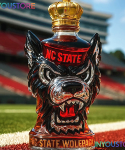NC State Wolfpack whiskey bottle