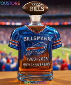 Buffalo Bills Mafia 65th Anniversary 1960-2025 Whiskey Bottle