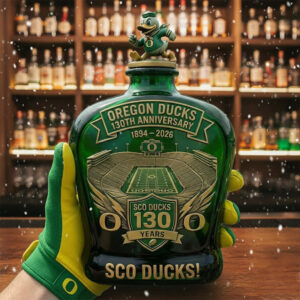 Oregon Ducks 130Th Anniversary Sco Ducks Decanter Whiskey Bottle 2026