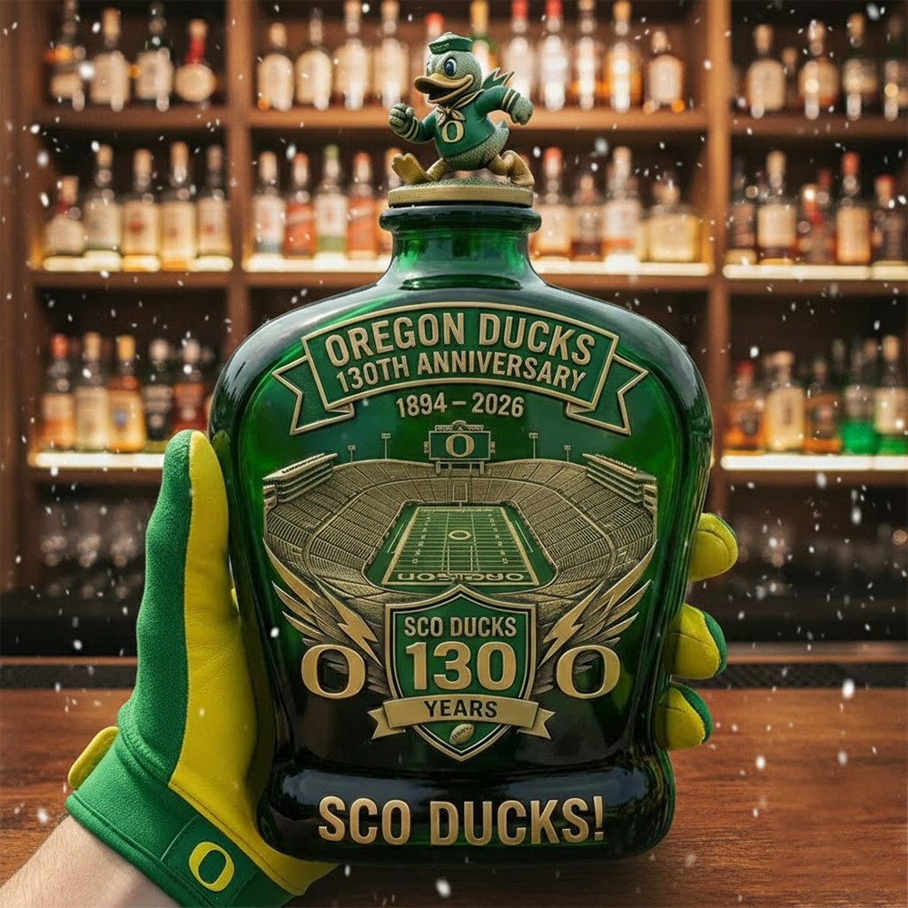 Oregon Ducks 130Th Anniversary Sco Ducks Decanter Whiskey Bottle 2026