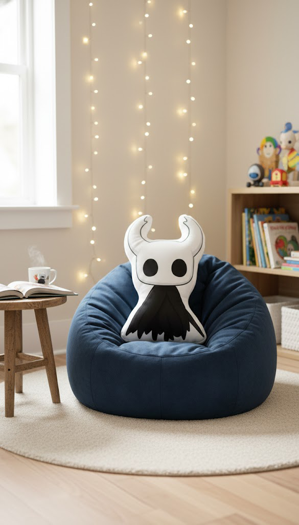 Hollow Knight Pillow, Soft Stuffed Game Plushie, Game Lover Gifts - Image 3
