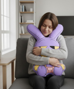 Alternative view of Jax-shaped pillow, super soft pillowcase, Amazing Digital Circus