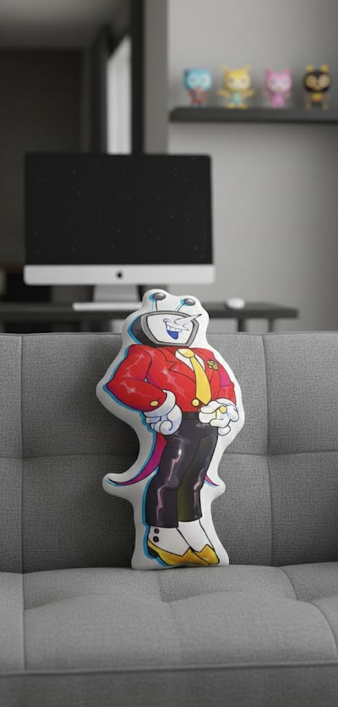 Tenna Character Pillow, Deltarune Pillow - Image 3