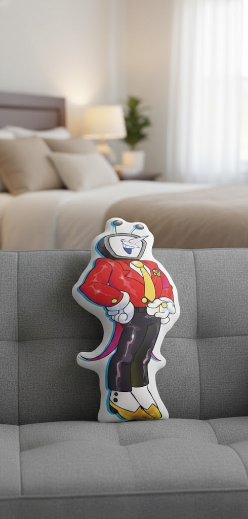 Tenna Character Pillow, Deltarune Pillow