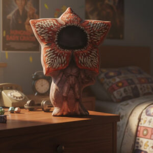Alternative view of Demogorgon Pillow, Stranger things Movie Pillow
