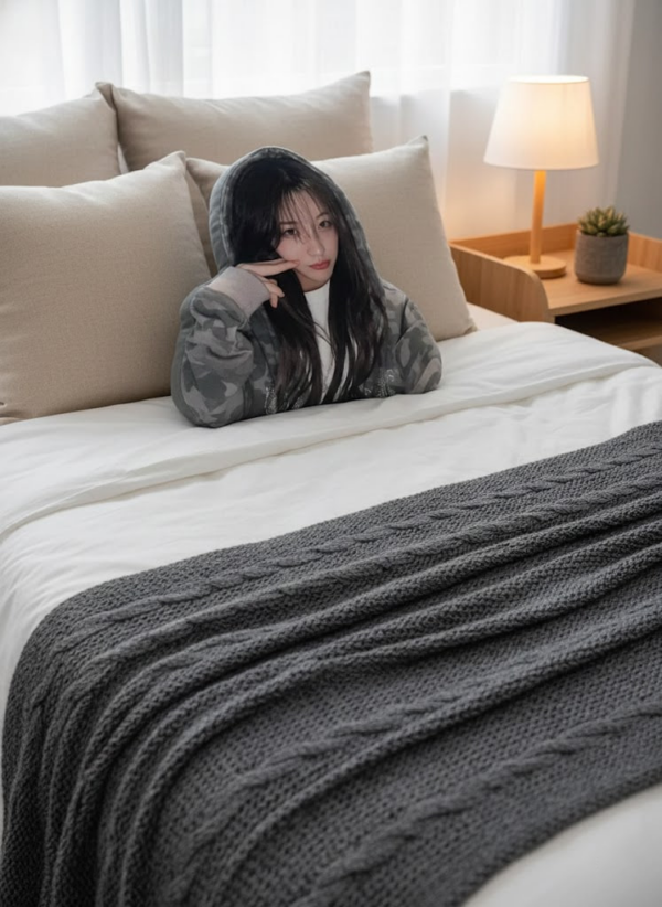 Alternative view of Yoonchae KATSEYE Pillow, Katseye All Characters Pillow