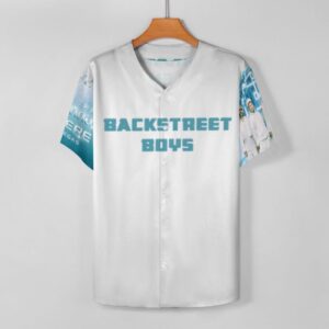 Alternative view of Backstreet Boys Las Vegas Sphere Jersey, Into the Millennium 25th Anniversary, Concert Jersey, Fan Merch-Inspired Button-Up
