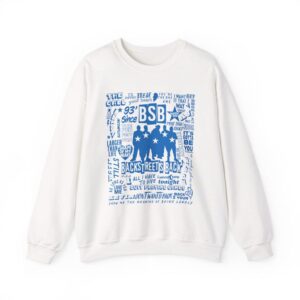 Backstreet Boys Silhouette Lyrics Sweatshirt, BSB Retro Boyband Crewneck