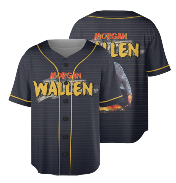 Wallen Concert Jersey - Distressed Text & Back Graphic Shirt