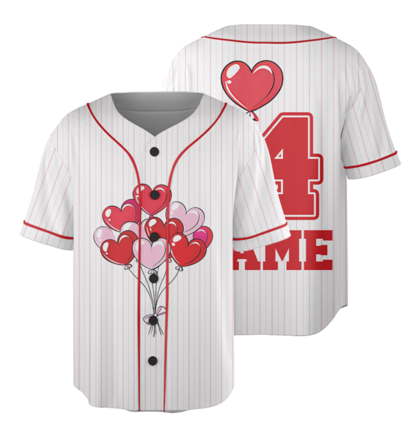 Retro Checkered Valentine's Jersey, Custom Coquette Valentines Shirt, Retro Valentine's Day Baseball Jersey