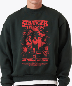 Alternative view of Stranger Things Demogorgon Shirt, Holiday Edition with Christmas Sweatshirt