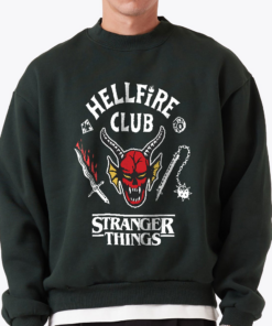 Alternative view of Eddie Halloween Distressed Tee, Hellfire Shirt