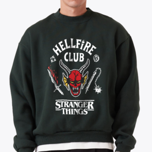 Alternative view of Eddie Halloween Distressed Tee, Hellfire Shirt