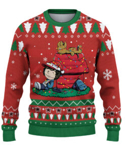 Alternative view of Stranger Christmas Sweatshirt Crewneck Sweatshirt, Stranger Things Christmas Unisex Ugly Sweater