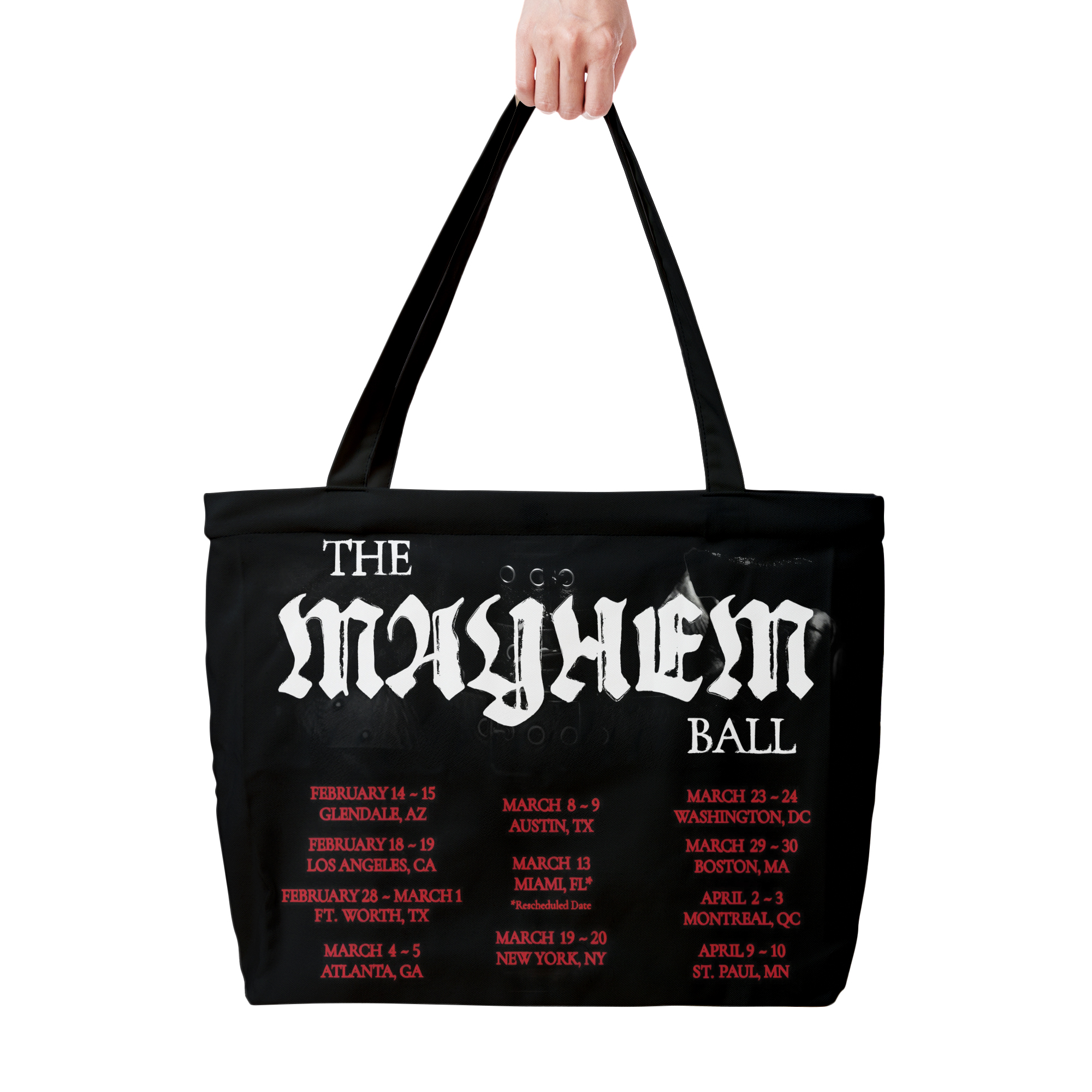 Mayhem Ball Opera Haus Graphic Design Tote Bag - Image 2