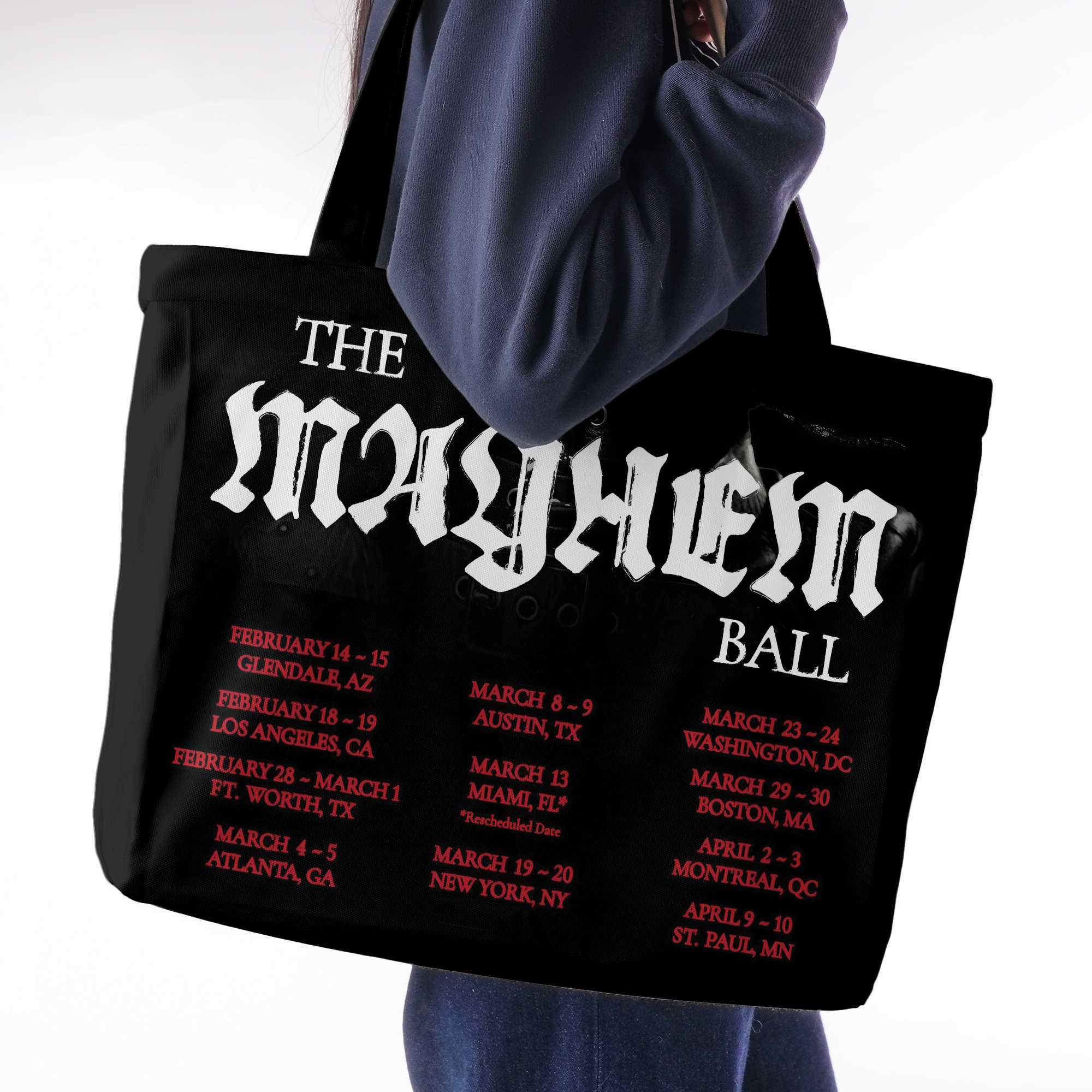 Mayhem Ball Opera Haus Graphic Design Tote Bag - Image 4