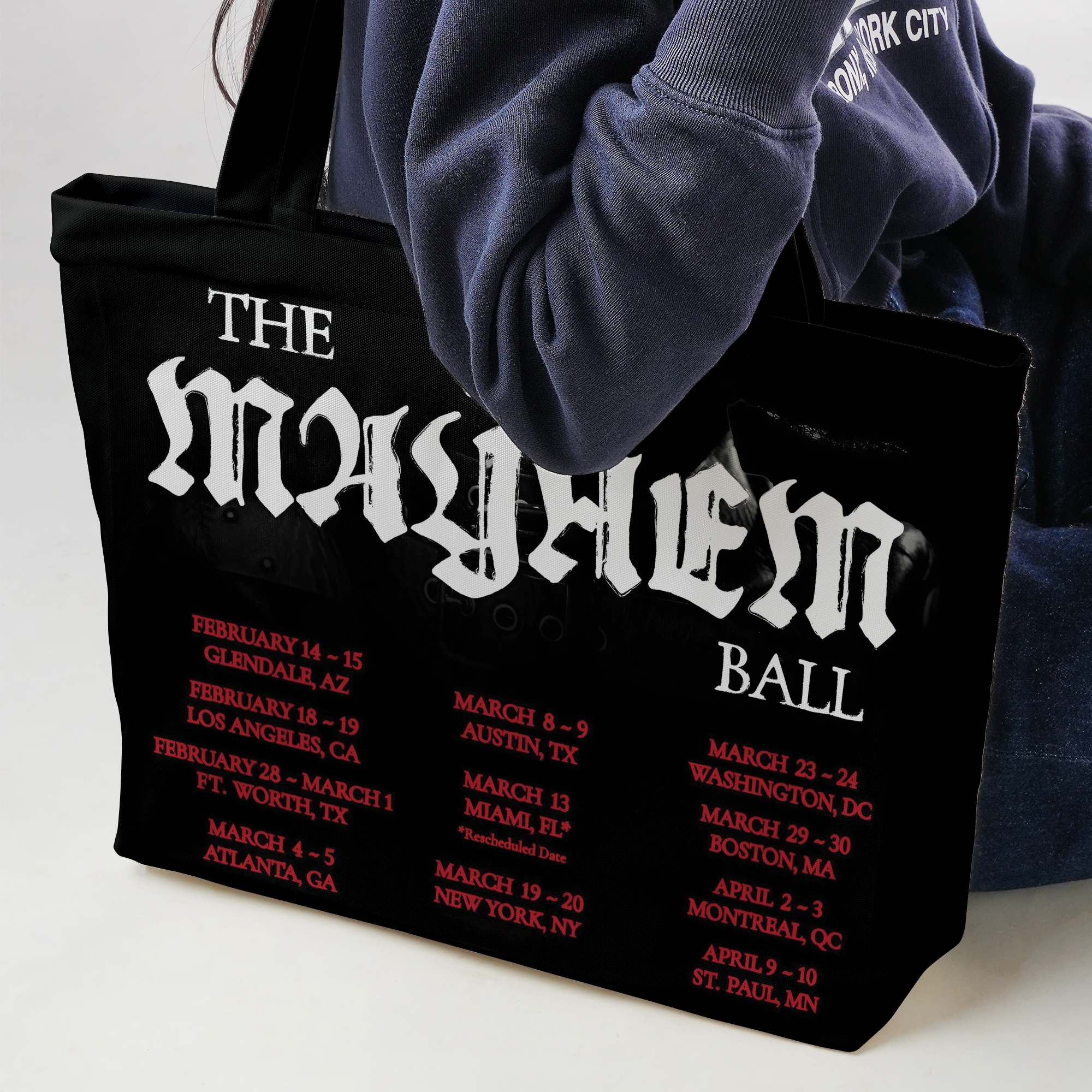 Mayhem Ball Opera Haus Graphic Design Tote Bag - Image 3
