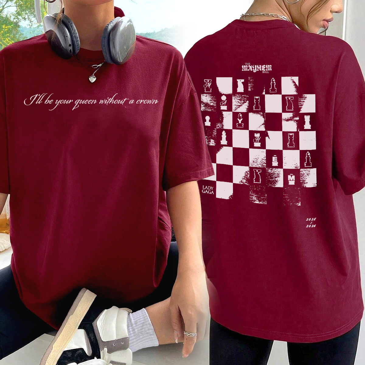 Lady Gaga Chessboard Limited T-Shirt - Image 4