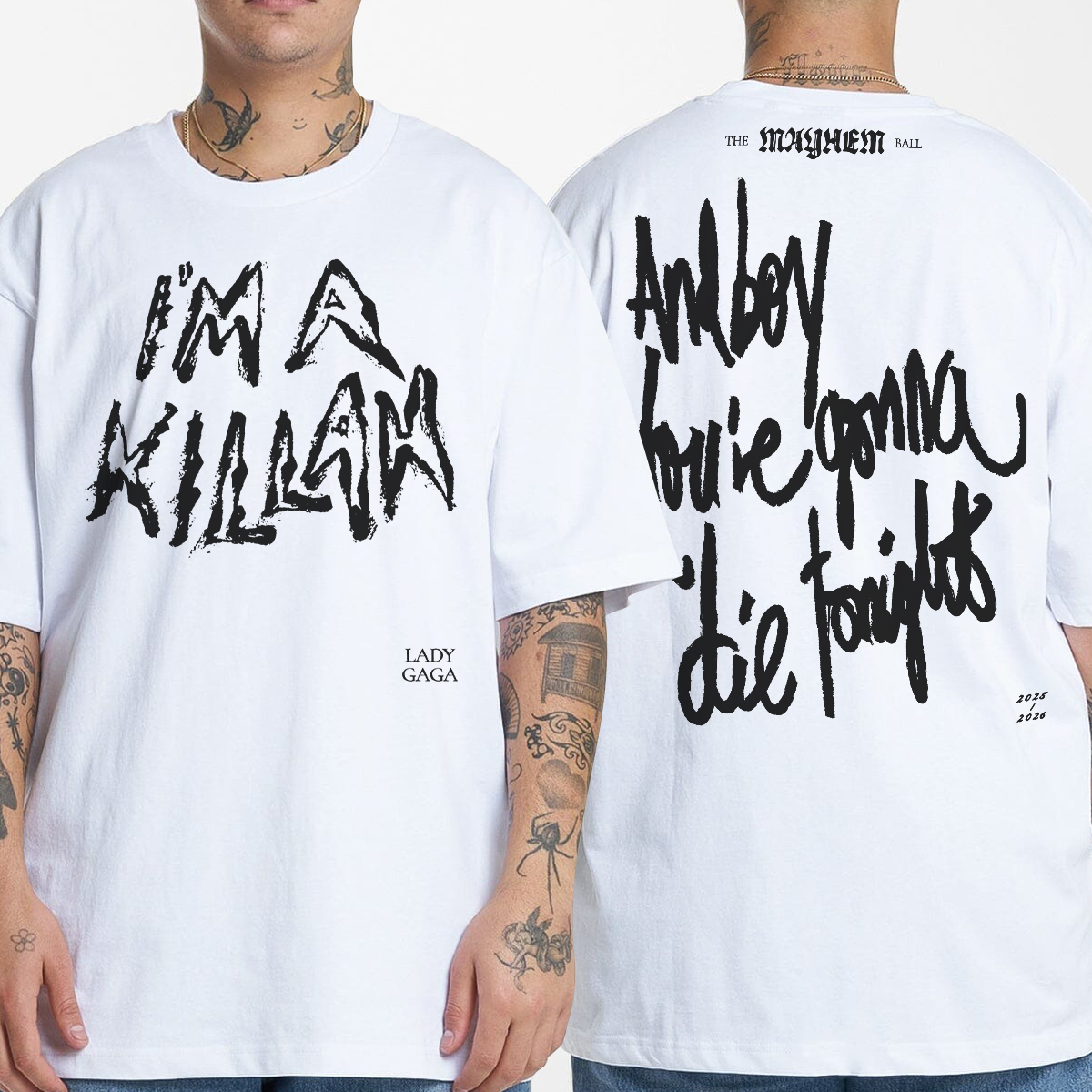 The MAYHEM Ball Tour 2025 2026 T-Shirt, Lady Gaga Singer Graphic Tshirts, Fashion Short Sleeve Summer Sweatshirt, Cotton Women Tees - Image 5