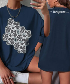 Alternative view of Mayhem Ball Lace Design T-Shirt: Unisex Bella Canvas Little Monster Tee