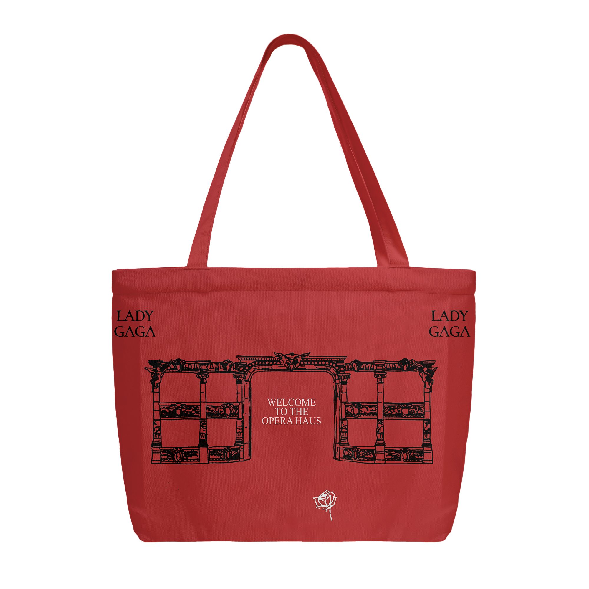 Organic Cotton Eco Tote Bag: Mayhem Ball Opera Haus Graphic Design - Image 2