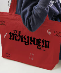 Organic Cotton Eco Tote Bag: Mayhem Ball Opera Haus Graphic Design