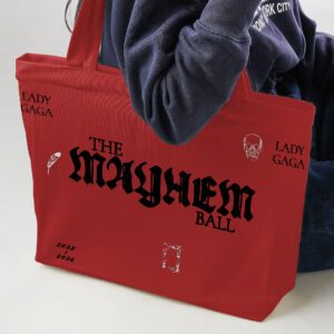 Organic Cotton Eco Tote Bag: Mayhem Ball Opera Haus Graphic Design