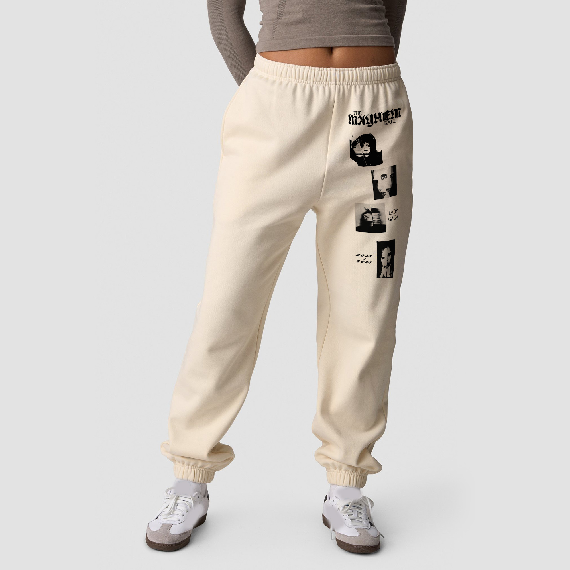 Lady Gaga The Mayhem Ball Joggers - Photo Strip Graphic Edition - Image 3