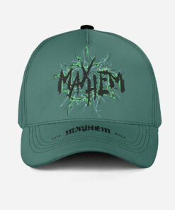 The Mayhem Ball Graphic Dad Hat - Teal Green Streetwear Cap