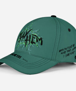 Alternative view of The Mayhem Ball Graphic Dad Hat - Teal Green Streetwear Cap