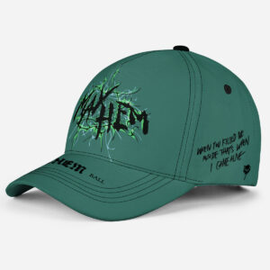 Alternative view of The Mayhem Ball Graphic Dad Hat - Teal Green Streetwear Cap