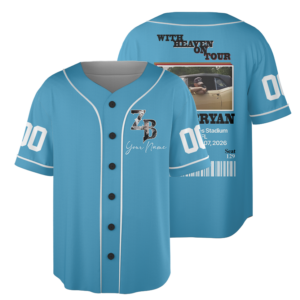 Personalized Zach Bryan Concert Baseball Jersey, Physical Souvenir Ticket